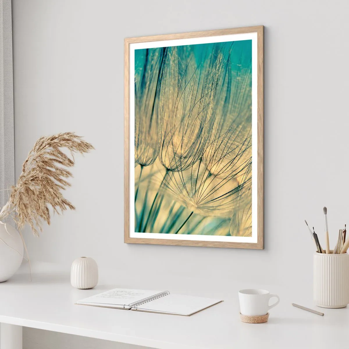 Affisch i ram av ljusek - I väntan på vinden - 61x91 cm