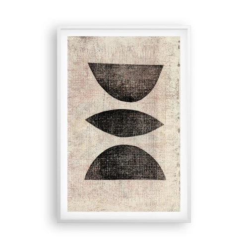 Affisch i vit ram - Etnisk abstraktion - 61x91 cm