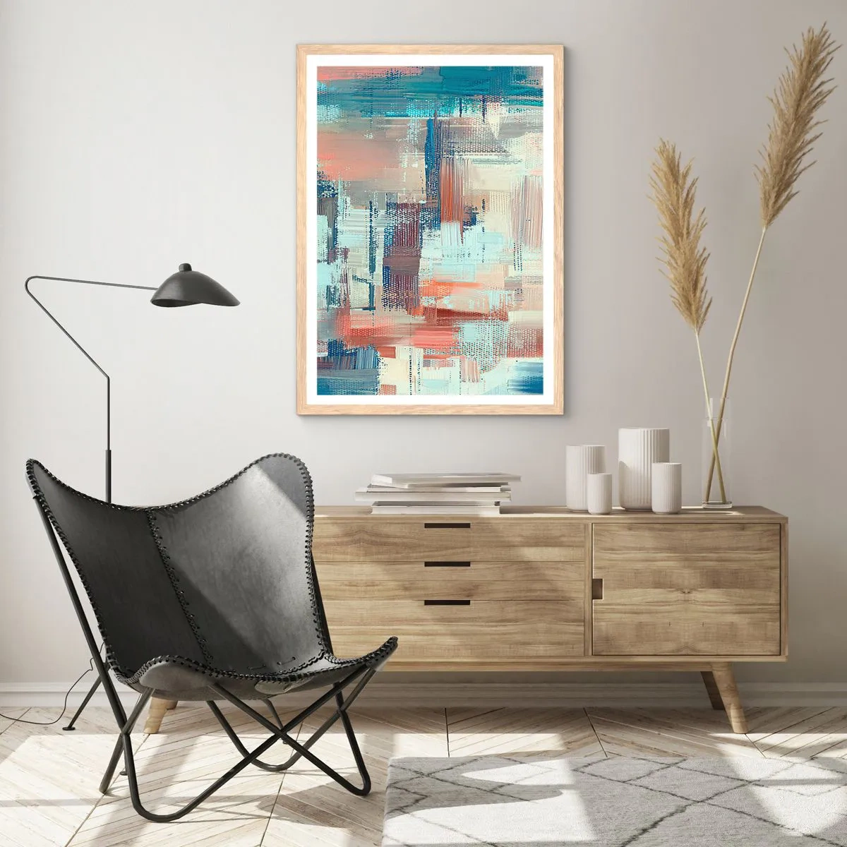 Affisch i ram av ljusek - Att nå ljuset - 40x50 cm