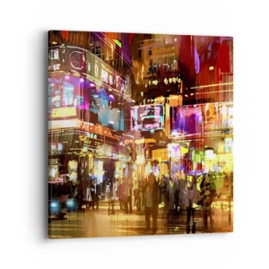 Canvastavla - Bild på duk - I ljushavet - 40x40 cm