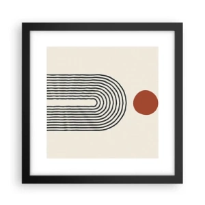 Affisch i svart ram - Formernas och färgernas magnetism - 30x30 cm