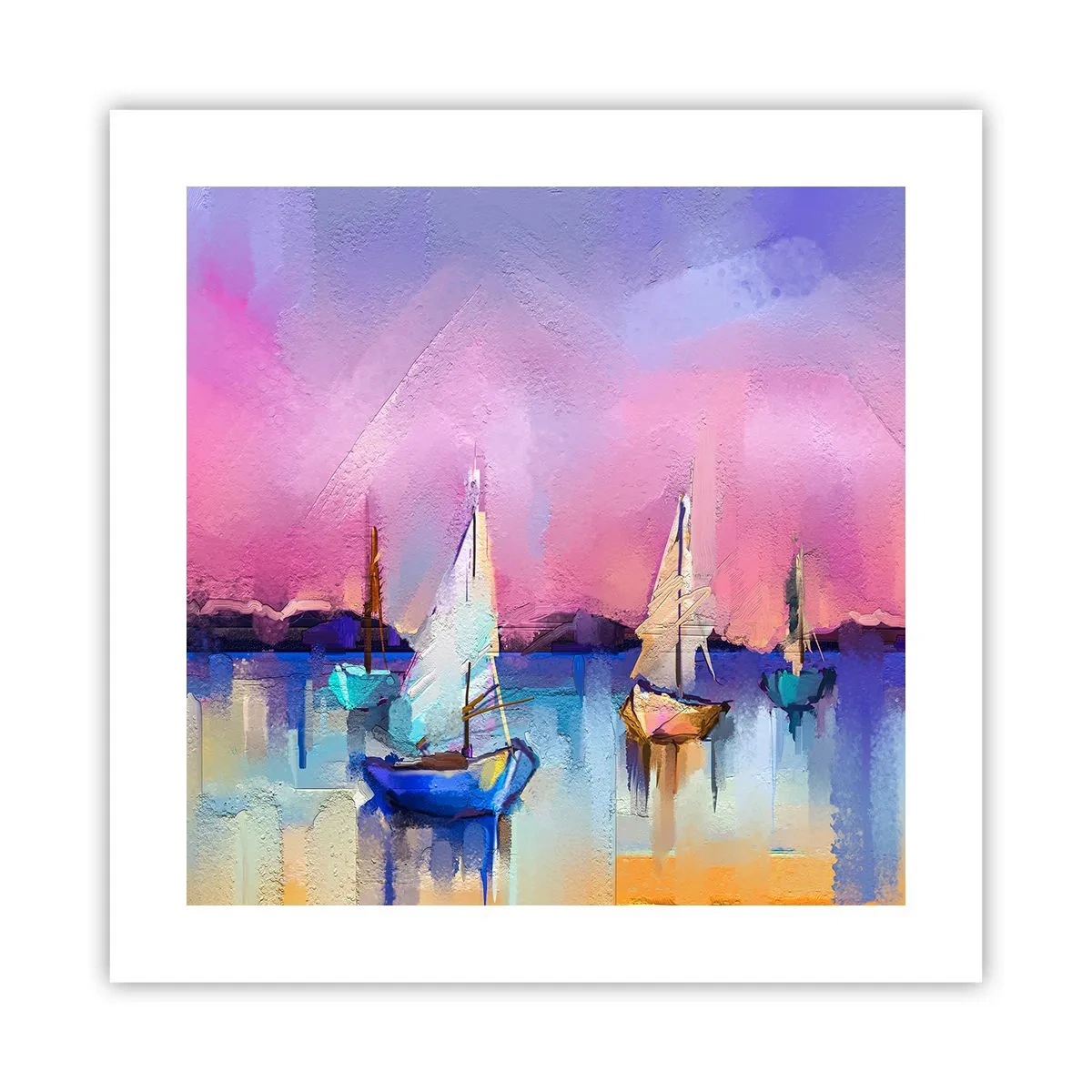 Affisch - Riktning: öppet vatten - 40x40 cm