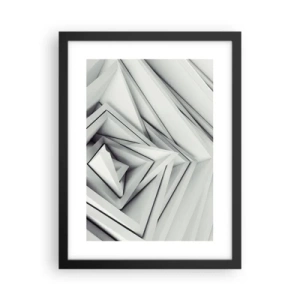 Affisch i svart ram - Blommande vassa kanter - 30x40 cm