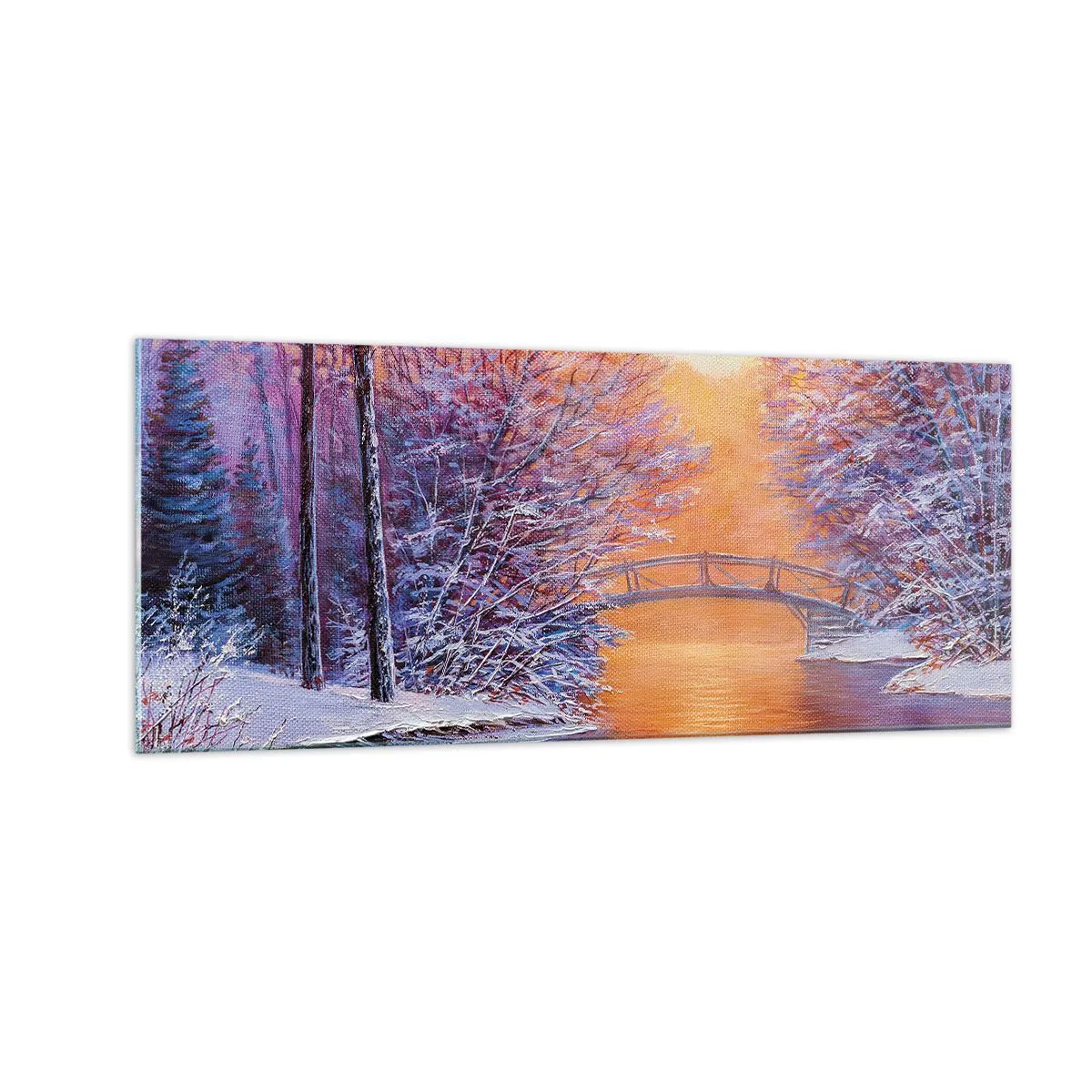 Glastavla - Bild på glas - Låt oss mötas här - 100x40 cm