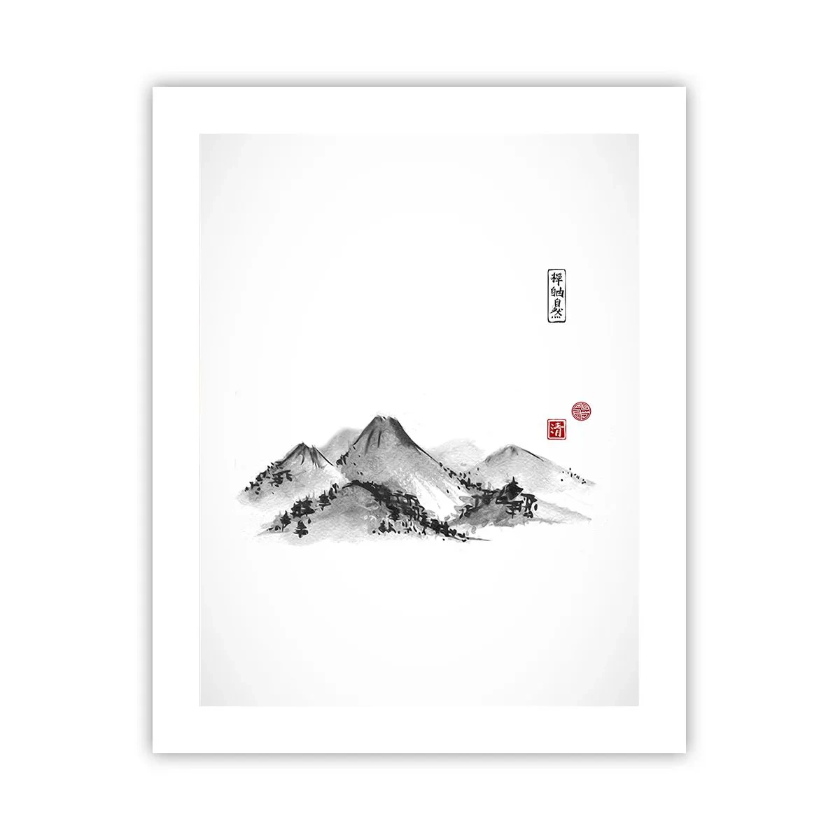 Affisch - Bortom fjällen - 40x50 cm