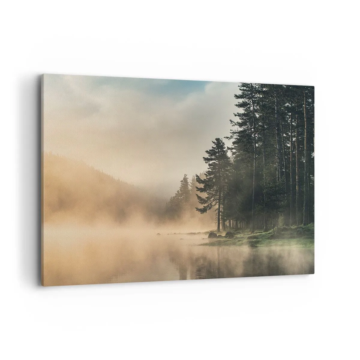 Canvastavla - Bild på duk - Dagen föds - 100x70 cm