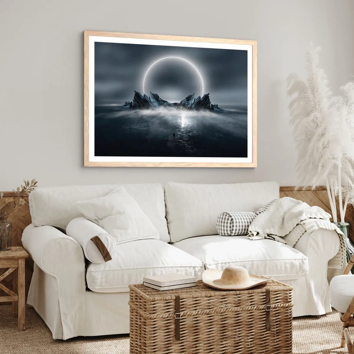 Affisch i ram av ljusek - En berättelses final - 100x70 cm