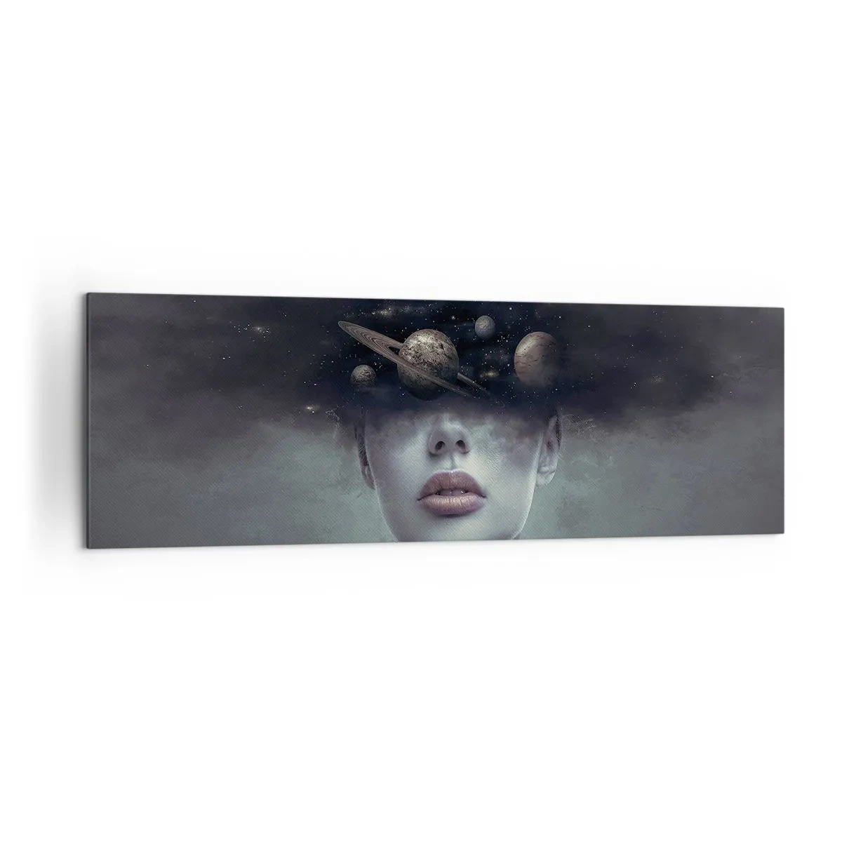 Canvastavla - Bild på duk - Och planeterna blir galna... - 160x50 cm