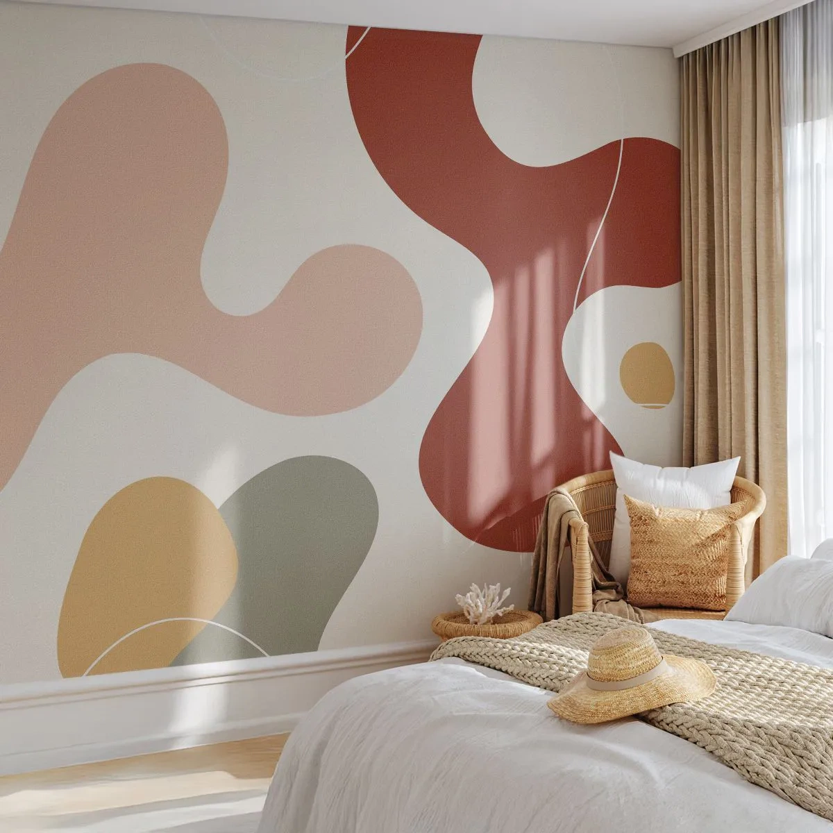 Fototapet Premium Canvas - Ornamental zig-zack? - Abstraktion, Bit, Fantasi - 150x105 cm