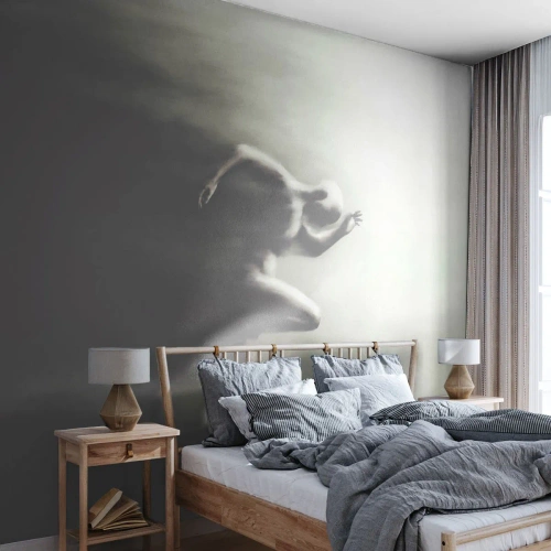 Fototapet Premium Canvas - Omöjlig att stoppa - Sport, Löpning, Mörker - 400x280 cm