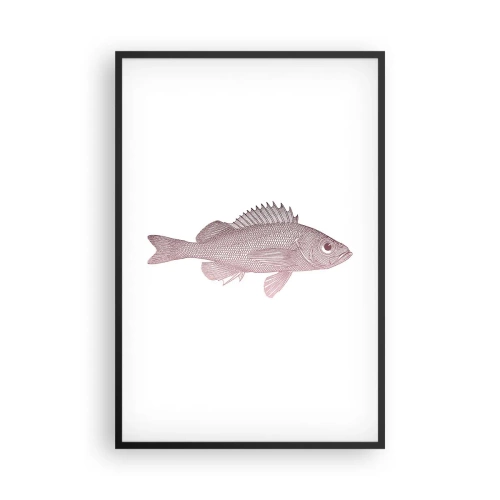 Affisch i svart ram - Storögd fisk - 61x91 cm