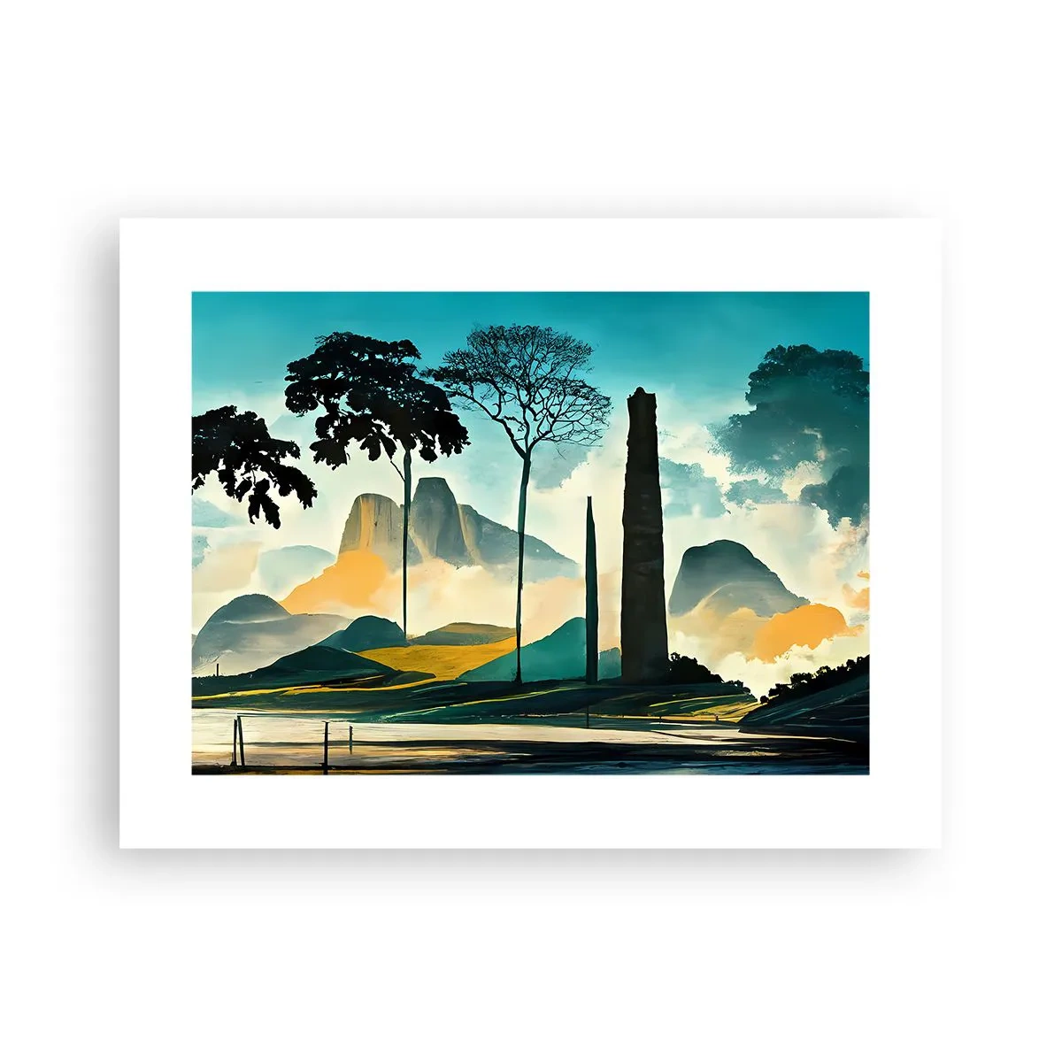 Affisch - Fortfarande högre och högre - 40x30 cm