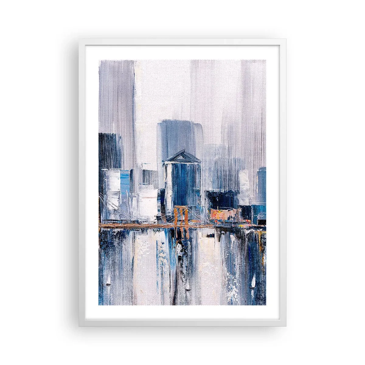 Affisch i vit ram - New York-impression - 50x70 cm