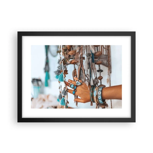 Affisch i svart ram - Lokala skatter - 40x30 cm