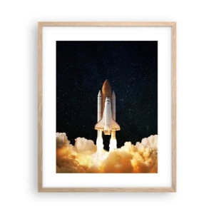 Affisch i ram av ljusek - Ad astra! - 40x50 cm