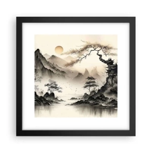 Affisch i svart ram - Orientens unika charm - 30x30 cm