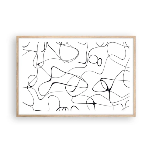 Affisch i ram av ljusek - Livets stigar, ödets tur - 91x61 cm