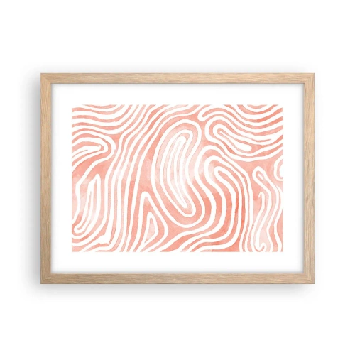 Affisch i ram av ljusek - I en labyrint av koraller - 40x30 cm