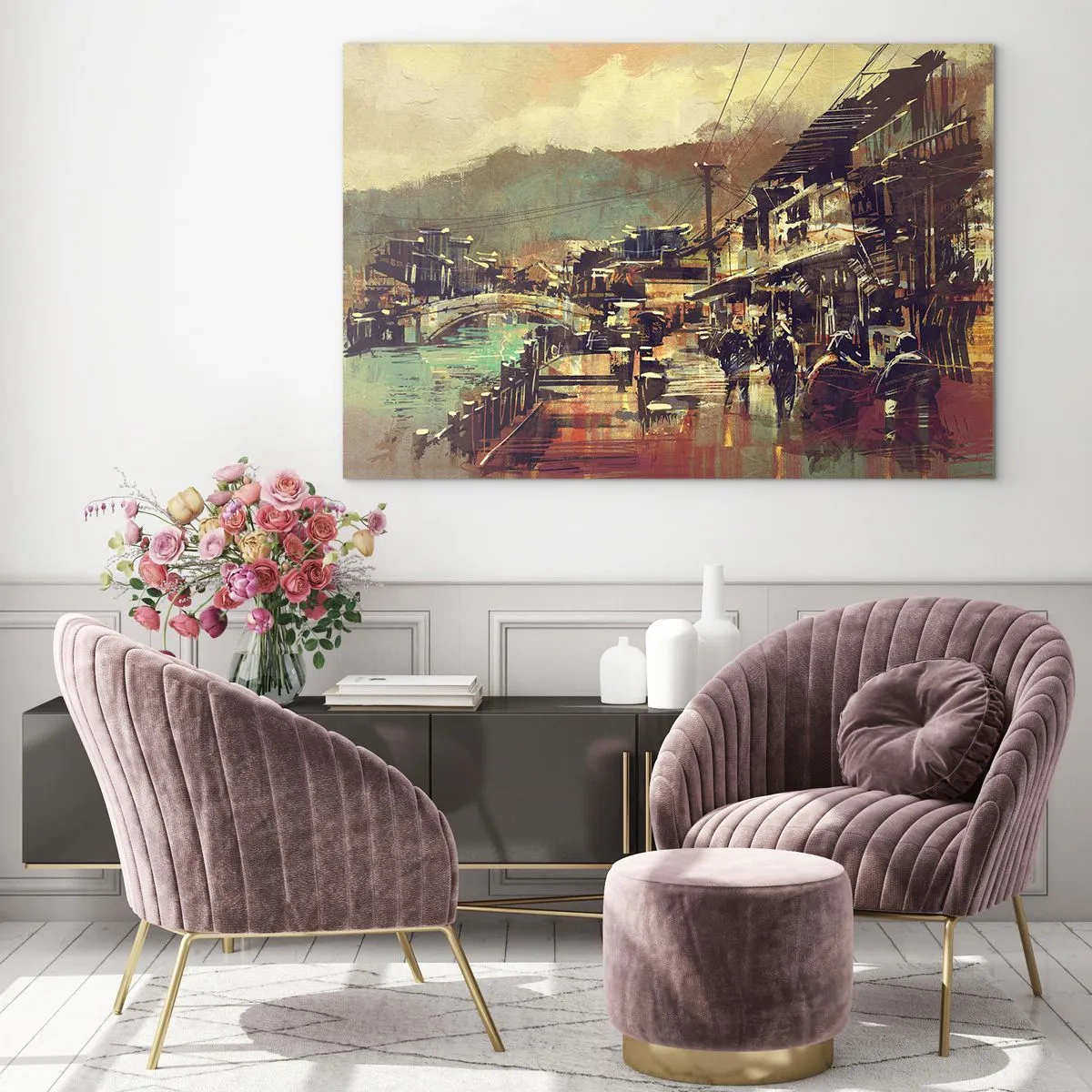 Glastavla - Bild på glas - Livet som gråskalans rikedom - 120x80 cm