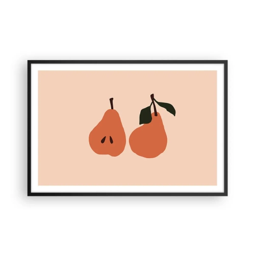 Affisch i svart ram - Bara sötma - 91x61 cm