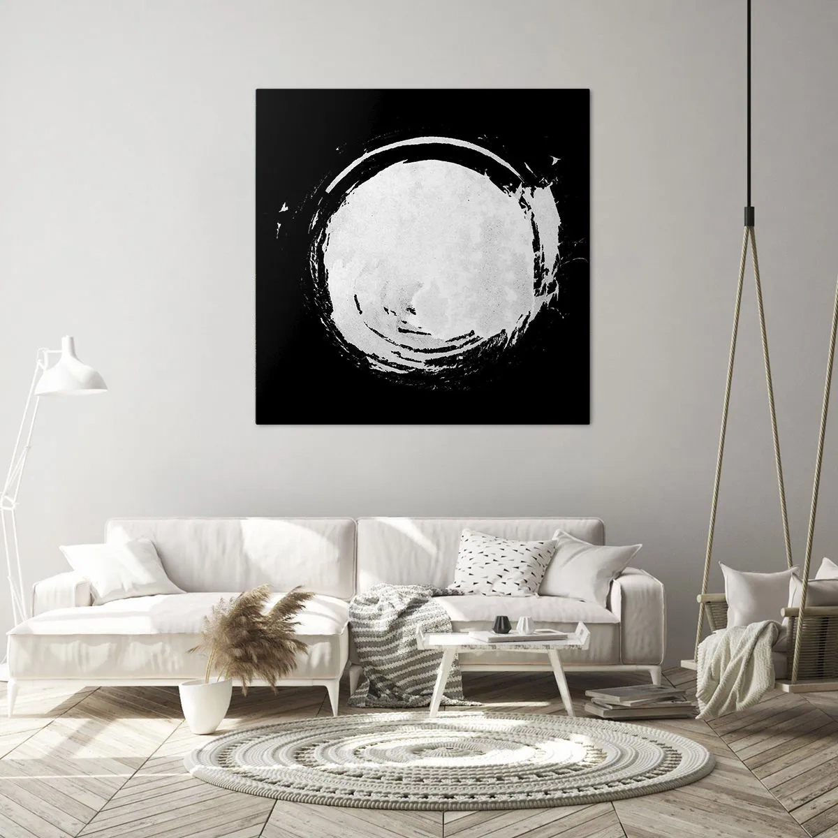 Canvastavla - Bild på duk - Den goda vägen ut - 50x50 cm