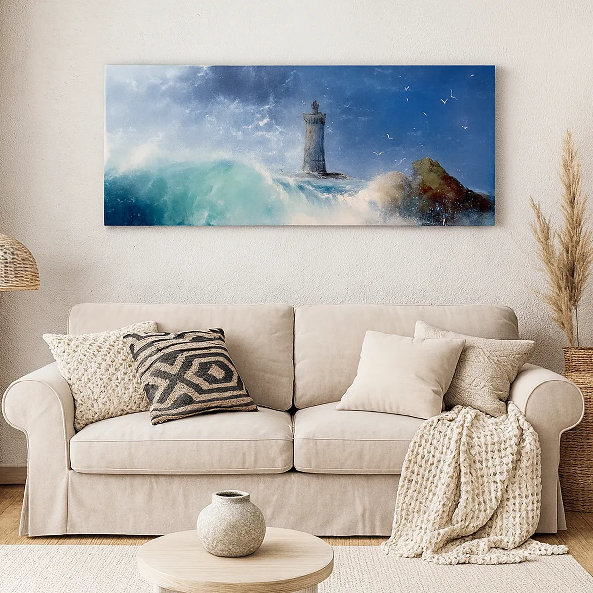 Canvastavla - Bild på duk - På vakt mot elementen - 30x30 cm