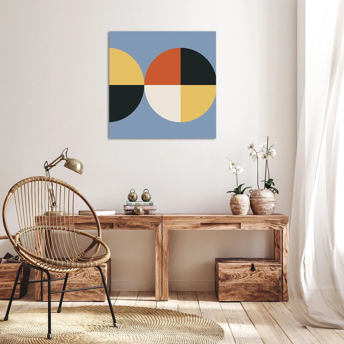Canvastavla - Bild på duk - Titta och räkna - 30x30 cm