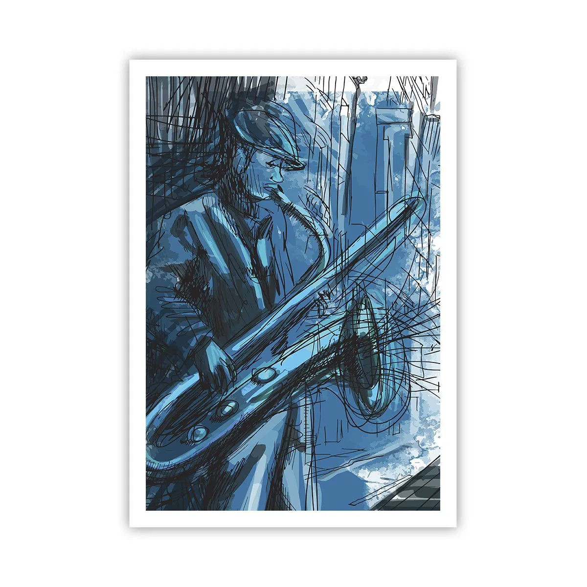 Affisch - Stadsrapsodi - 70x100 cm