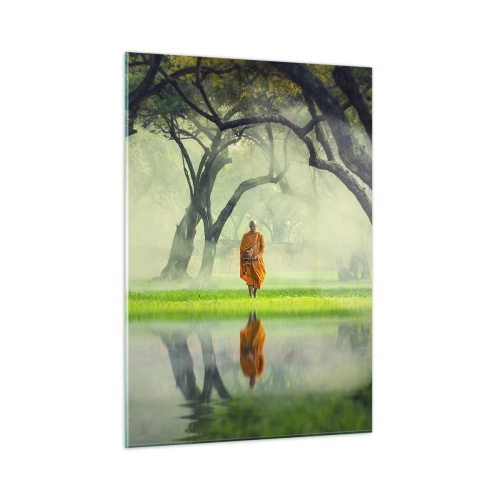 Glastavla - Bild på glas - På väg till upplysningen - 50x70 cm