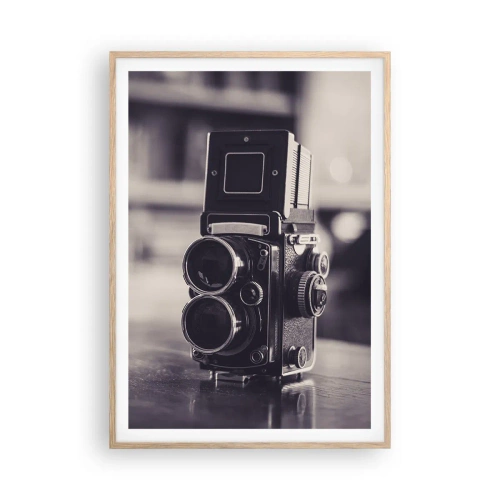 Affisch i ram av ljusek - Ett gammalt fotografis magi - 70x100 cm