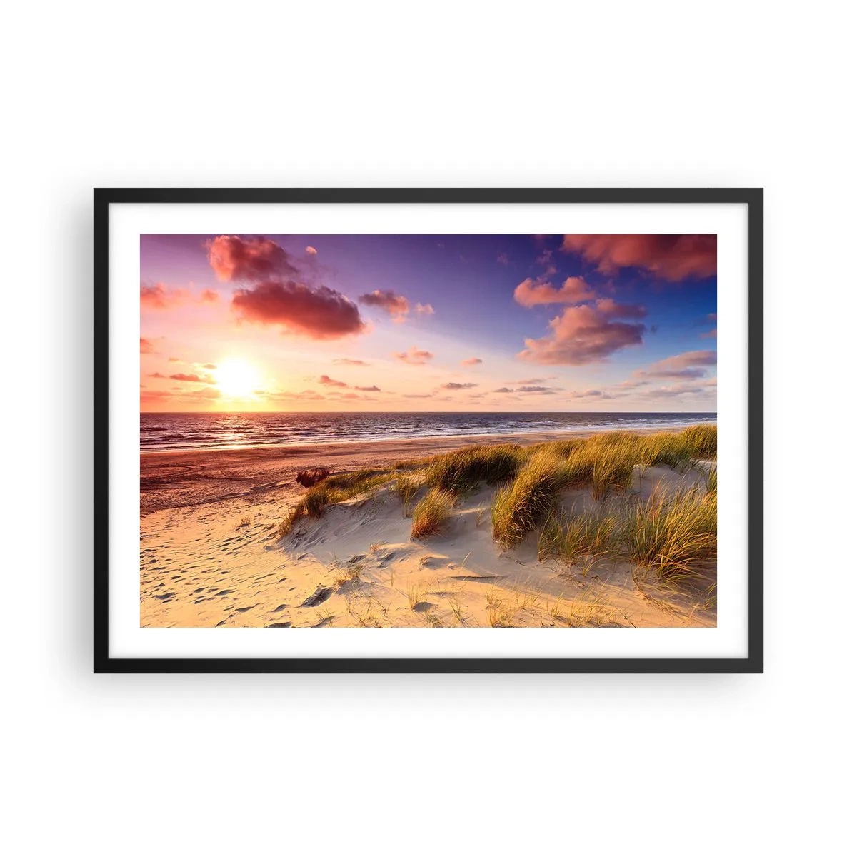 Affisch i svart ram - Luften luktar sommar - 70x50 cm