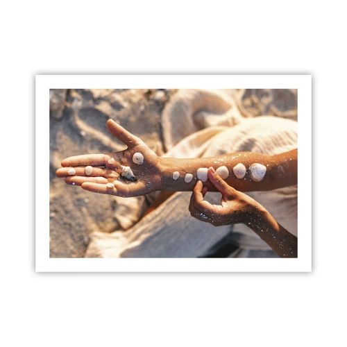 Affisch - Skönhet inom handens räckvidd - 70x50 cm