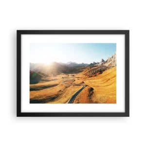 Affisch i svart ram - I gulddalen - 40x30 cm