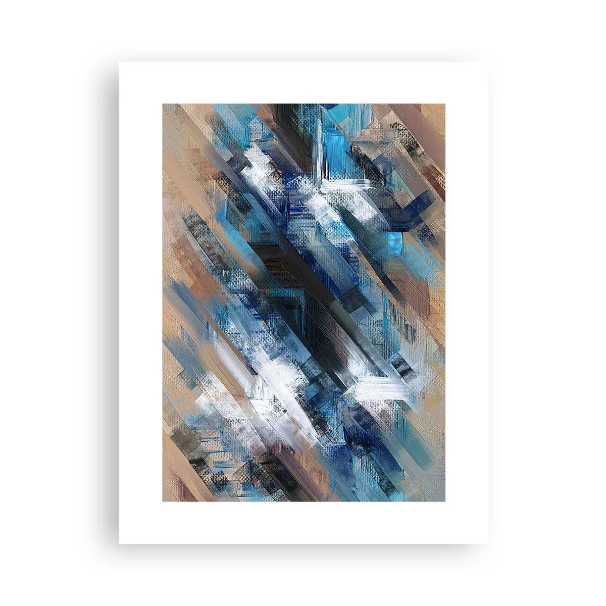 Affisch - På en blå sluttning - 30x40 cm