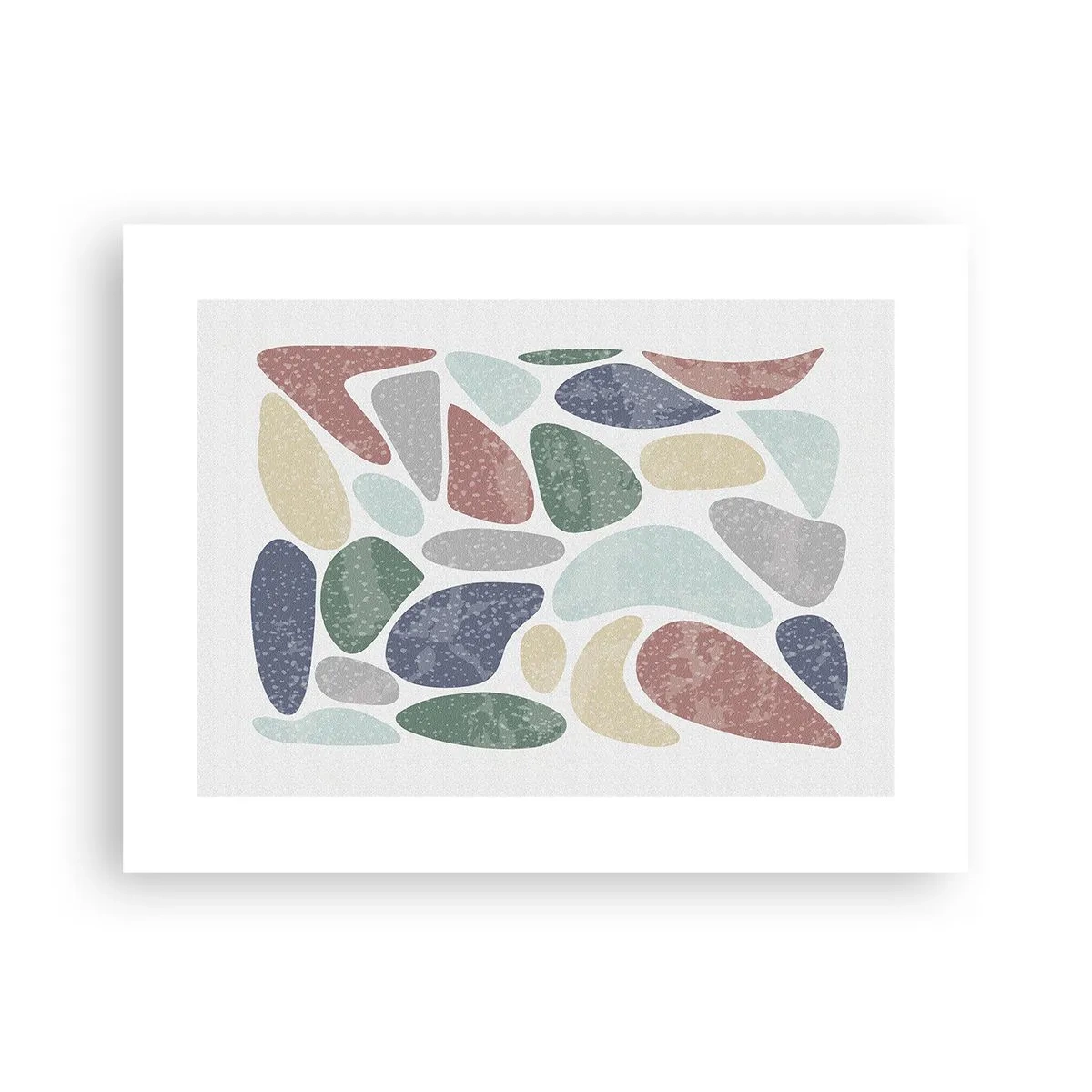 Affisch - Mosaik av pulveriserade färger - 40x30 cm