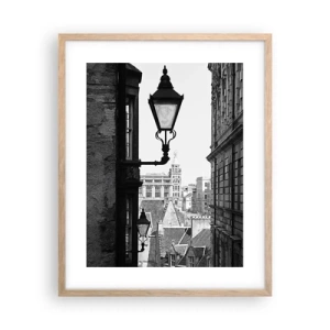 Affisch i ram av ljusek - Historia från Edinburgh - 40x50 cm