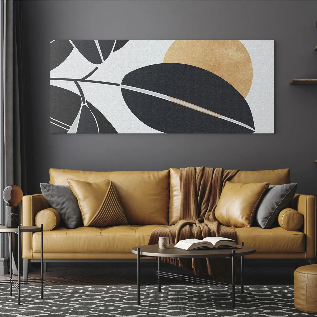 Glastavla - Bild på glas - Het sommardag - 120x50 cm