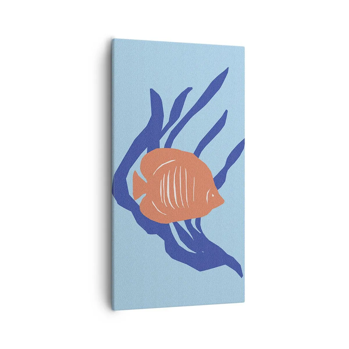 Canvastavla - Bild på duk - Inneboende i korallvatten - 55x100 cm