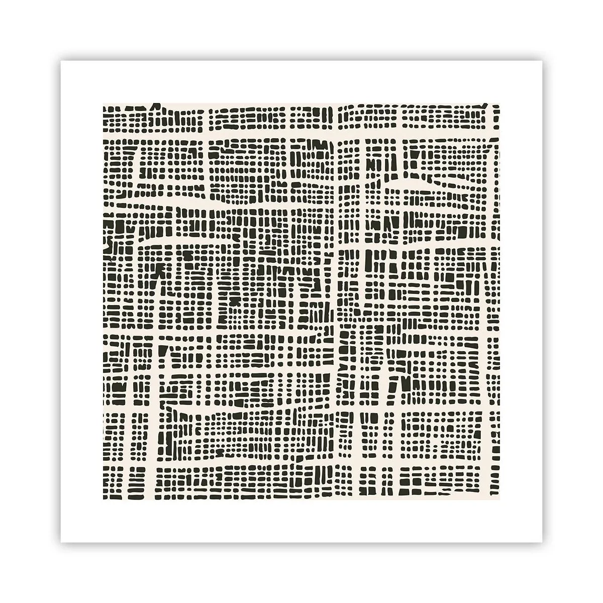 Affisch - Vävd komposition - 40x40 cm