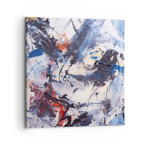 Canvastavla - Bild på duk - Abstraktionen galna dans - 70x70 cm