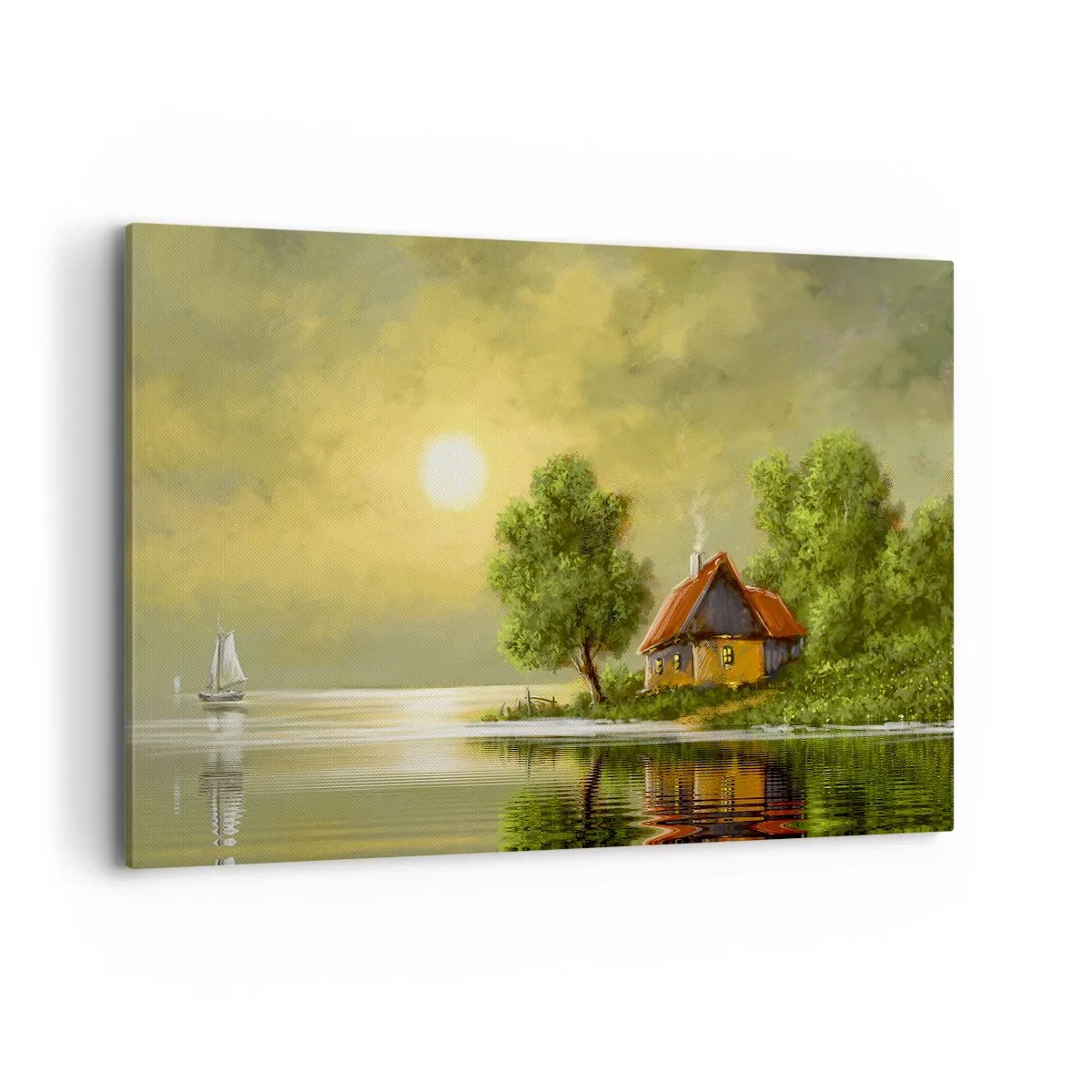 Canvastavla - Bild på duk - Vackert som från en bild - 120x80 cm