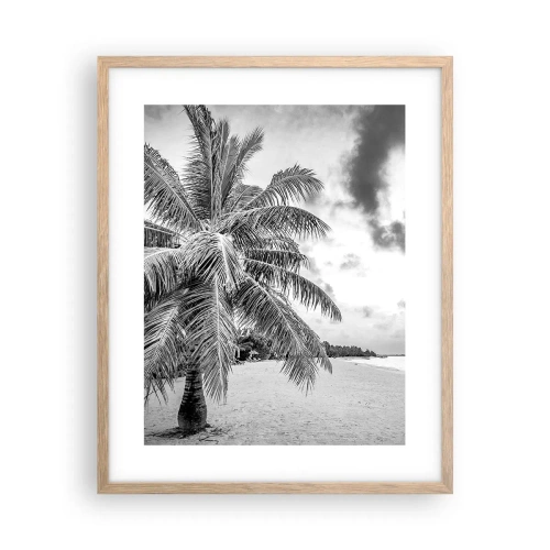 Affisch i ram av ljusek - När du längtar efter ensamheten... - 40x50 cm