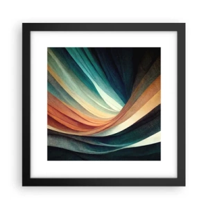 Affisch i svart ram - Vävd av färger - 30x30 cm