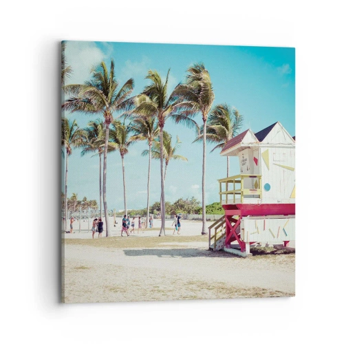 Canvastavla - Bild på duk - En vacker dag framför dig - 70x70 cm