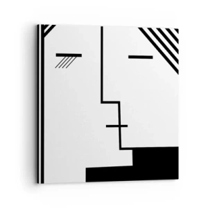 Canvastavla - Bild på duk - Bara en kyss - 70x70 cm