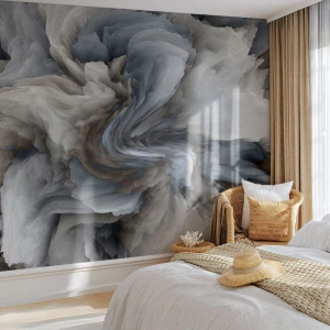 Fototapet Standard Eco - Sten och blomma - 3D, Tredimensionell, Bit - 500x350 cm