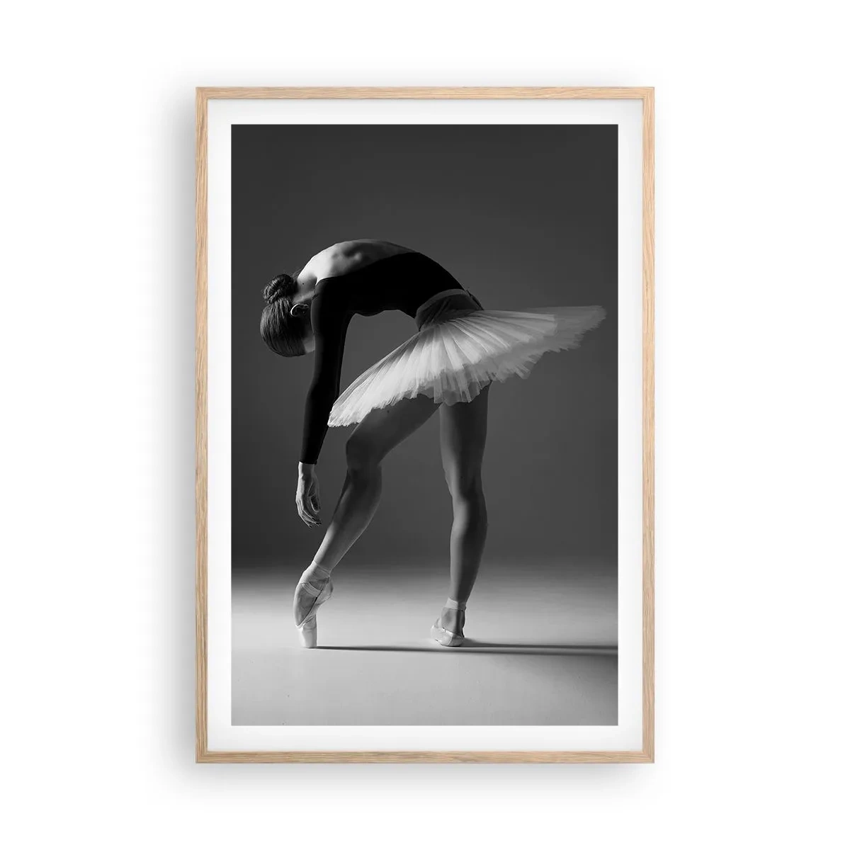 Affisch i ram av ljusek - Bella ballerina - 61x91 cm
