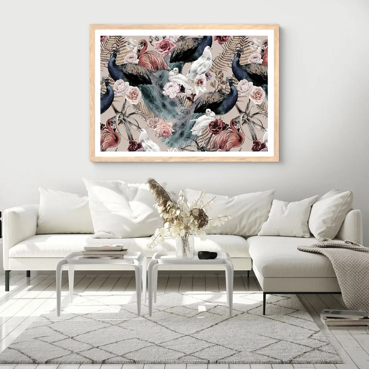 Affisch i ram av ljusek - I palatsträdgården - 91x61 cm