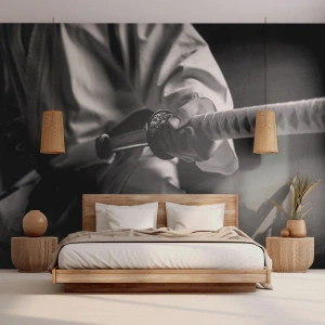 Fototapet Standard Eco - Kämpens själ - Samurai svärd, Japan, Kampsport - 250x175 cm