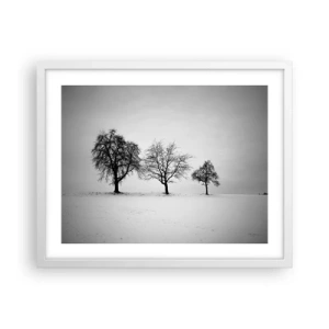 Affisch i vit ram - Vad drömmer de om? - 50x40 cm